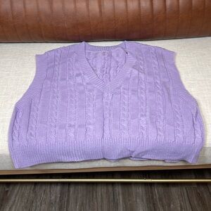 Cropped Sweater Vest